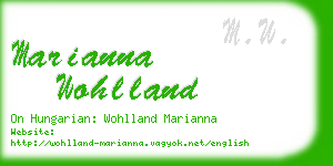 marianna wohlland business card